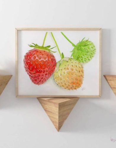 strawberry-art-print